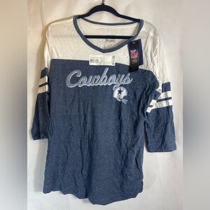 Fanatics 2018 NFL Dallas Cowboys Timeless Collection Rising Script‎ 3/4 Sleeve